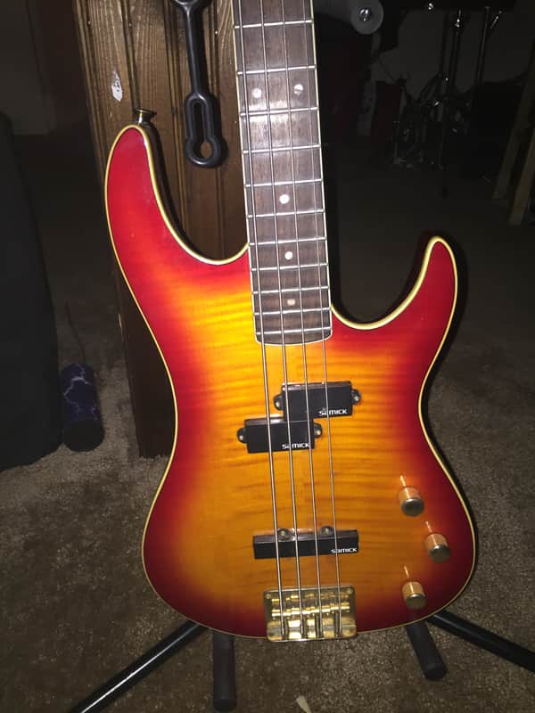Samick Valley Arts Pro bass mid 90's Cherryburst image 1