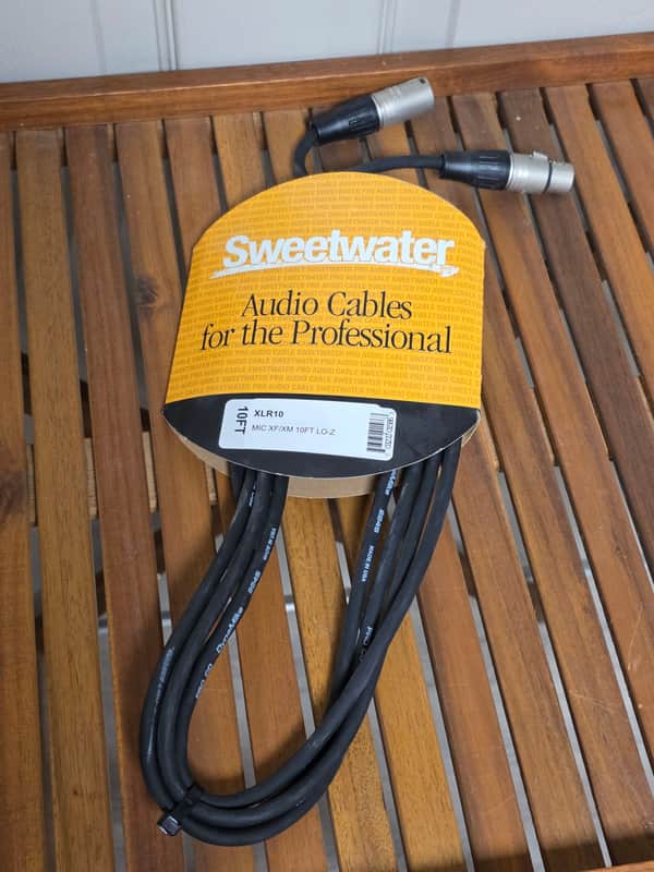 Sweetwater Pro Audio Cable by Pro Co LO-Z | 3 Pin XLR Male Female 10’ | NIP image 1