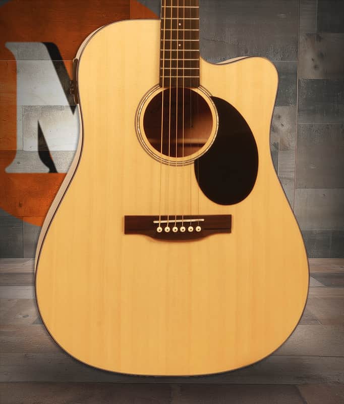Jasmine JD39CE-NAT Dreadnought Acoustic Electric Guitar - Natural Finish (JD39CE-NAT-U) image 1