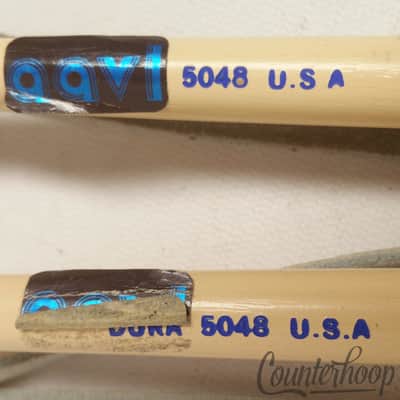 Dura/Dona? 2x 5048 Bass Drum Mallets Marching Stick Pair USA +Leather Thong image 2
