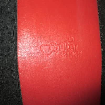 Guitar Center Vintage Red Leather Guitar Strap image 3