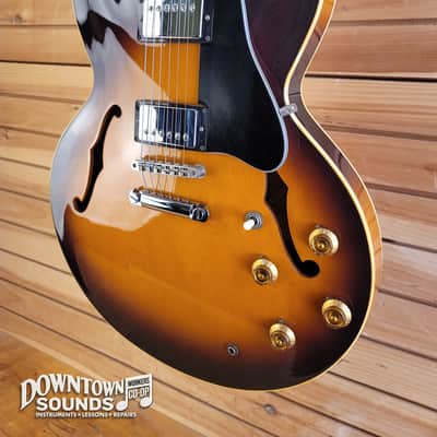 Early 90s Orville By Gibson ES-335vs Semi-Hollow Electric Guitar with TKL Hard Case - Vintage Sunburst, DiMarzio PAF PUs, just under 8lbs Bild 3