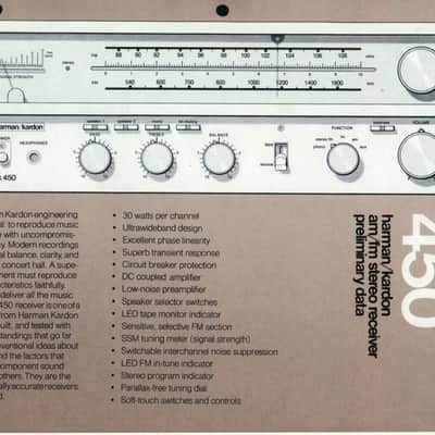 Harman Kardon HK-450 restoration kit filter capacitor repair rebuild fix image 2