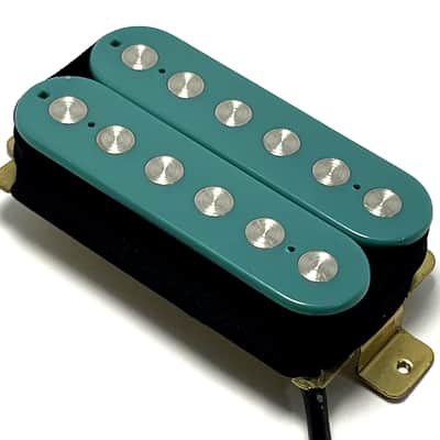 Dragonfire Phat Screamer ~ Neck Position Humbucker Pickup ft. Oversized "Phat" Pole Styling ~ Teal image 1