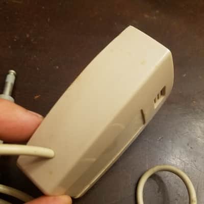 Silvertone T-46 Crystal Harp Mic Telectro Hi-Z lo-fi 1960s Beige Plastic image 6
