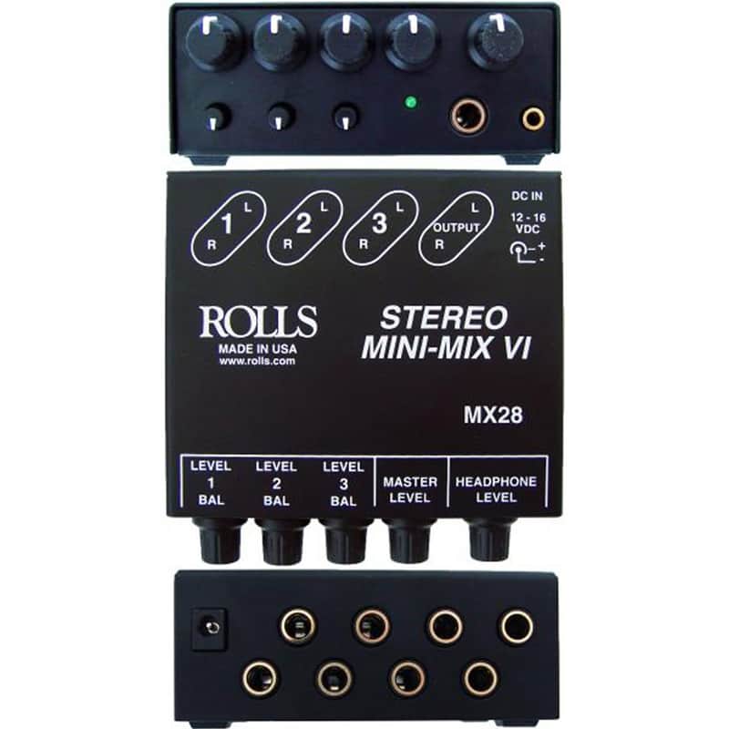 Rolls MX28 Mini-Mix VI Stereo Mixer image 1