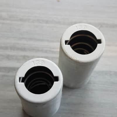 Cinch Pair (2) Tube Shields 12AX7 9-pin J-Slot 139 Fender Marshall Viking Ampex DuKane J52-139 Vintage Vacuum 1950s-1960s image 2