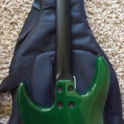 Steinberger GM4 Hardtail 200? Transparent Green Flame image 4
