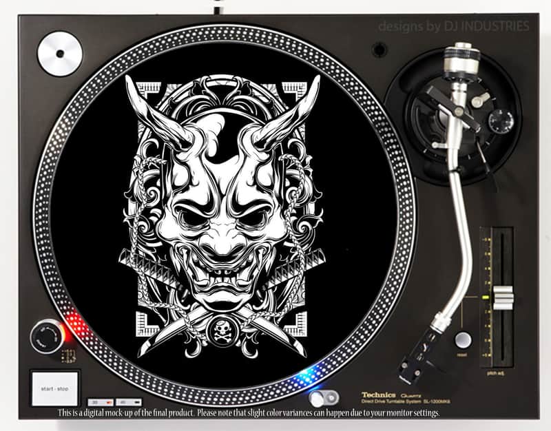 DJ Industries Demon Mask Crest - DJ slipmat image 1