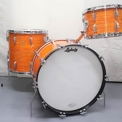 Vintage Ludwig 60s ModOrange 22 13 16 image 1