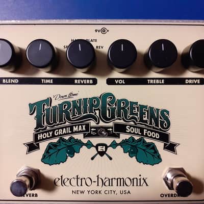 Electro-Harmonix Turnip Greens Multi-Effect 2016 (Holy Grail Max Reverb & Klon-style Overdrive) image 1