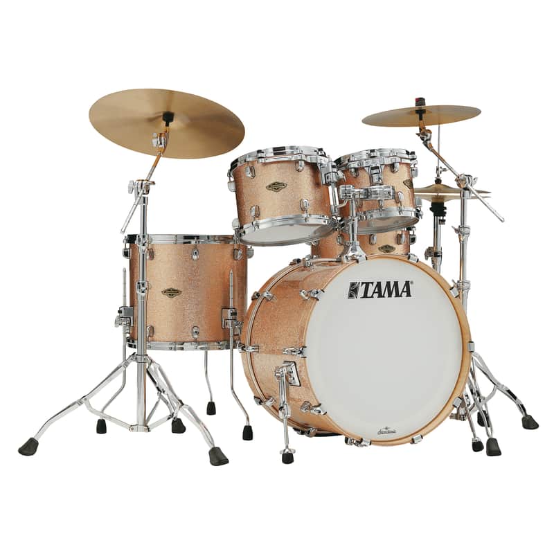 Tama Starclassic 10/12/16/22 4pc. Walnut/Birch Drum Kit Vintage Champagne Sparkle image 1