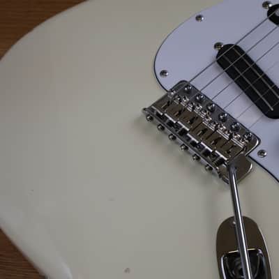 1983 Squier (by Fender Japan) "JV Series" SST-36 Scalloped Stratocaster (Vintage White) image 4