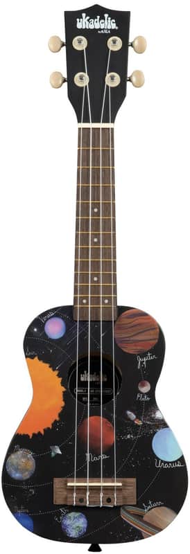 Kala Ukadelic Series Spaced Out Soprano Ukulele Black