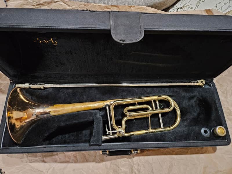 Bach Soloist F-Trigger Trombone With Case, MP, Good Condition image 1