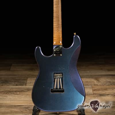 Shabat Lynx HSH Alder S-Style w/ Flame Roasted Maple – Cosmic Blue Colorshift image 7