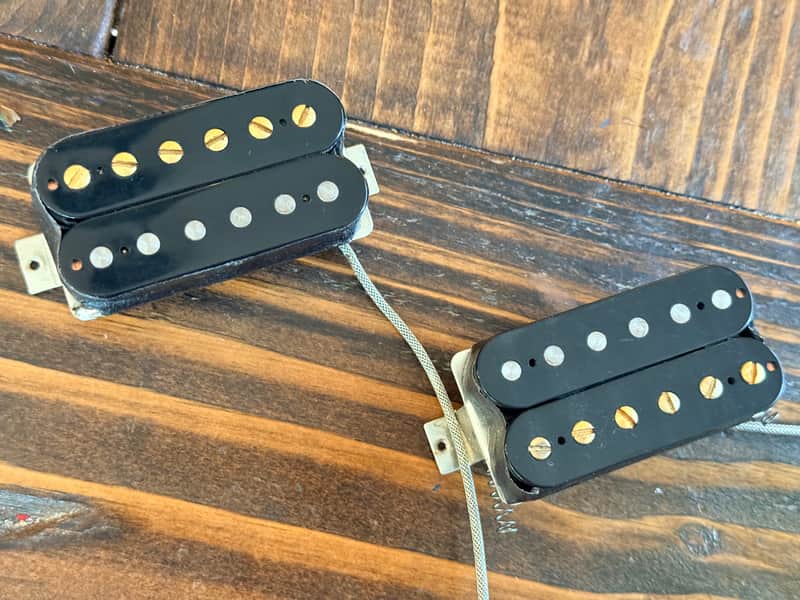 Gibson 496r and 500t Humbucker Set 2006 - Uncovered Gold image 1