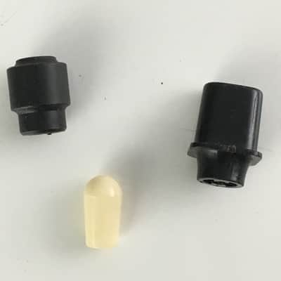 Lot of 3 Vintage Style Fender Tele Switch Tips Black Light Relic Tips Gibson image 1