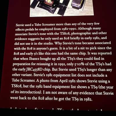 Ibanez TS9 Tube Screamer (Black Label) 1981 Black Label manufactured w/JRC4558D w/original box original manual image 3