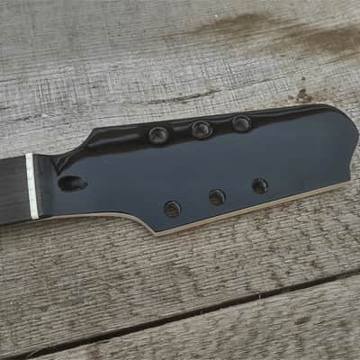 Texas Long Horn 3 x 3 T Black Steed Guitar neck Replacement Neck. Steel Frets 25.5 scale Neck DIY image 2