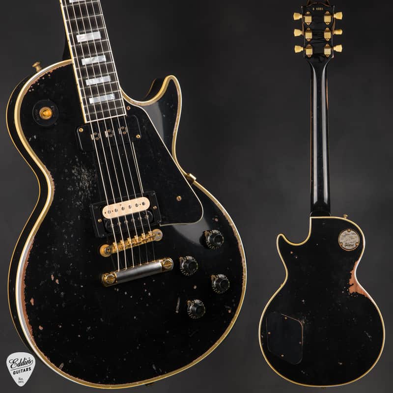 Gibson Custom Shop Limited Edition 1954 Les Paul Custom Reissue Heavy Aged Ebony #46321 image 1