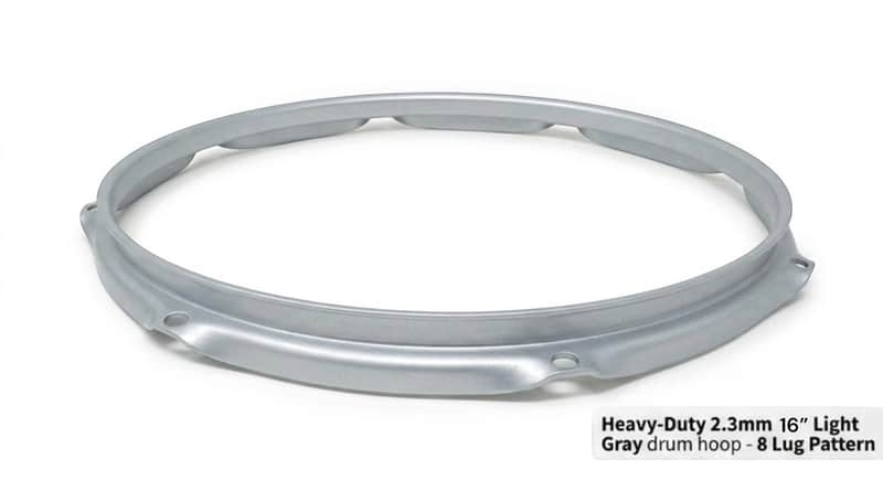 Dolby 16” Gray Hoop 8 Lug 2.3 mm Heavy Duty Triple Flange image 1
