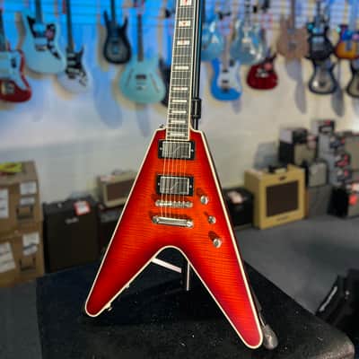 Epiphone Flying V Prophecy Electric Guitar - Aged Bengal Tiger Burst Auth Deal Free Ship! 319 FREE PLEK! image 4