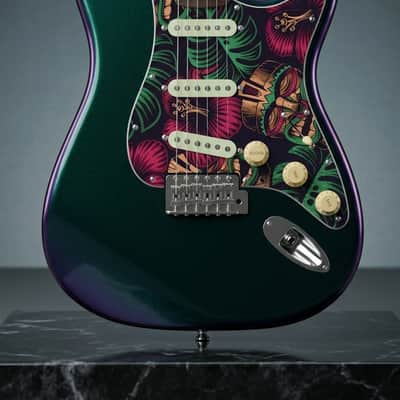 Stunning ColorShift Blue/Teal/Purple Replacement HSH Strat North American Alder image 16