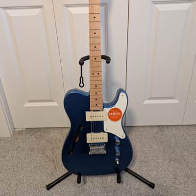 Squier Paranormal Cabronita Telecaster Thinline - Lake Placid Blue (Plastic Still On It) image 1