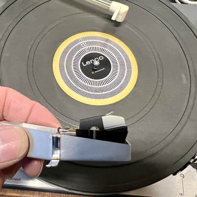 Lenco B55 Turntable w/ Original Lenco Clean L Cleaning Arm & Philips 400 Cartridge; Serviced image 7