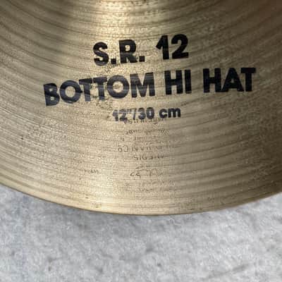 Late 80's Zildjian 12" Special Recording (S.R.) Hi-Hat Cymbal Pair 760g/744g image 4