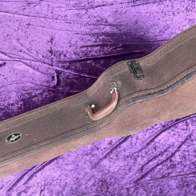 Stanford 1950s vintage style hard case for OM-sized guitars*strong wood construction*built-in hygrometer*looks fine witha fancy inside* image 8