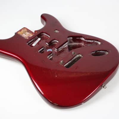 2000 Fender Big Apple Stratocaster BODY Candy Apple Red American USA Made Lightweight 4.2 LBS image 13
