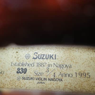 3/4 Suzuki Violin No. 330 (Intermediate), Nagoya, Japan - Full Outfit image 4