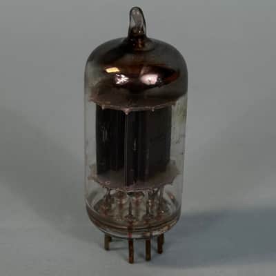 1954 RCA 12AU7 ECC82 Vintage 1950s Long Black Plate D Getter Preamp Tube! T382 image 3