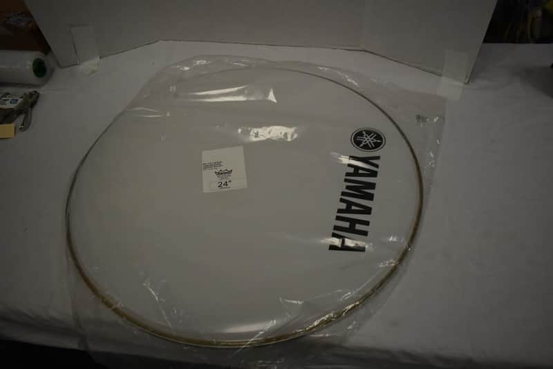 Remo Ambassador Smooth White Bass Drum Head 24" Yamaha Branded (New Open Box) image 1