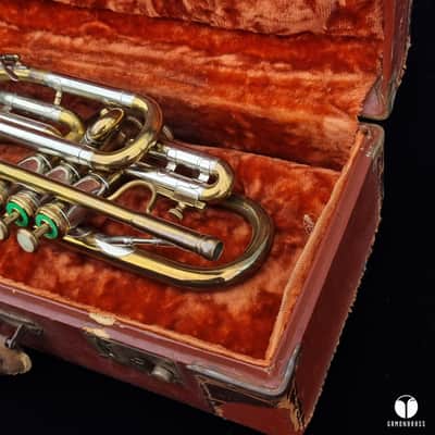F.E. Olds Standard Los Angeles Bb cornet LM gamonbrass case mouthpiece image 4