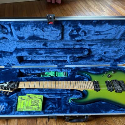 Ibanez LACS 7-string | The “Dave’s Party Piece” guitar used on Vai “Live at the Astoria” | Rare tour collectibles included | Brand new Ibanez case | FREE shipping image 2