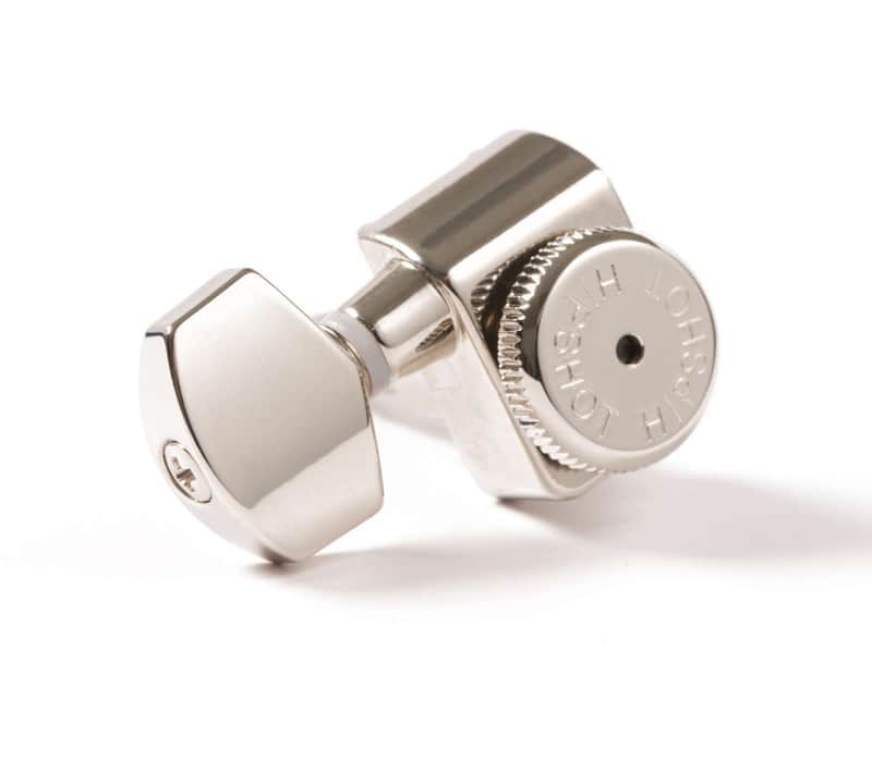 Hipshot Fender Drop-in Upgrade Directrofit locking 2-pin set, Chrome Lefty image 1