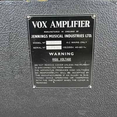 Vintage Vox AC-30 Non-Top Boost - Brass Vent 1964/1965 image 6