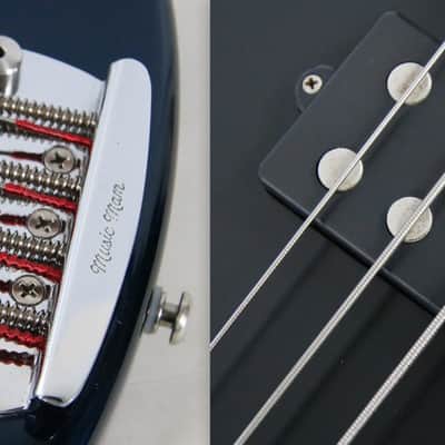 Ernie Ball Music Man Sterling Electric Bass 1996 MADE IN USA Pearl Blue Rosewood image 10