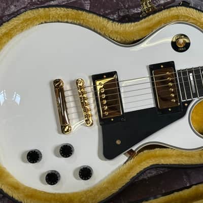 2025 IGC Epiphone Inspired by Gibson Les Paul Custom Alpine White New Unplayed Auth Dlr 8lb10oz #610 image 4