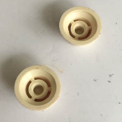 Two Vintage Fender Knobs Strat Green Numbers Fonts Relic Stratocaster 3 Spokes image 5