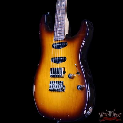 Suhr Custom Classic S Antique HSS Rear Rout Indian Rosewood Fingerboard 2 Tone Tobacco Burst 7.70 LBS image 2