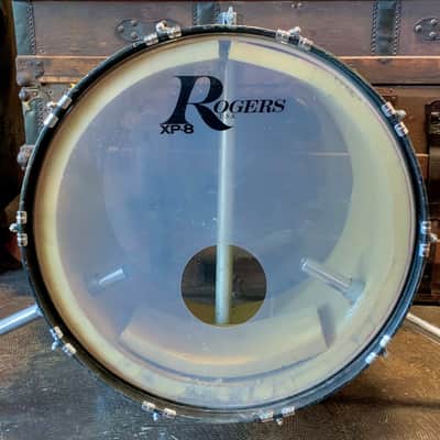 Rogers XP-8 3 Piece Ebony Black Drum Set - Good Condition - image 18
