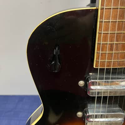 Vintage 1960 Kay Truetone 573 Speed Demon Hollow Body Electric Guitar with Case image 11