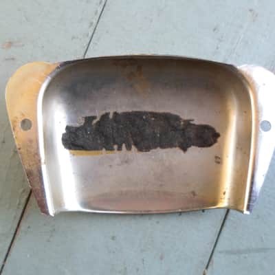 Fender Vintage Nickel Precision P Bass Bridge cover 1960's image 2