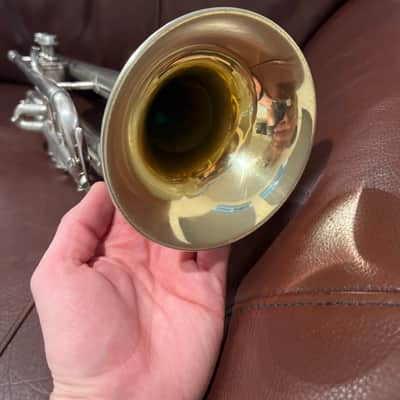 Reynolds Regent (Ohio Band Instruments) (1940s) Bb Trumpet SN 13498 (silver) (rare) image 4