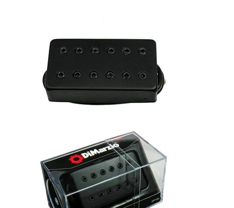 DiMarzio DP100 SUPER DISTORTION® F-spaced, Black Metal cover with Black pole- NEW image 1