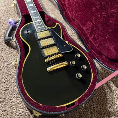 Gibson 1999 Custom Shop Historic Collection 3-Pickup '57 Les Paul Custom Black Beauty Reissue - Ebony image 21